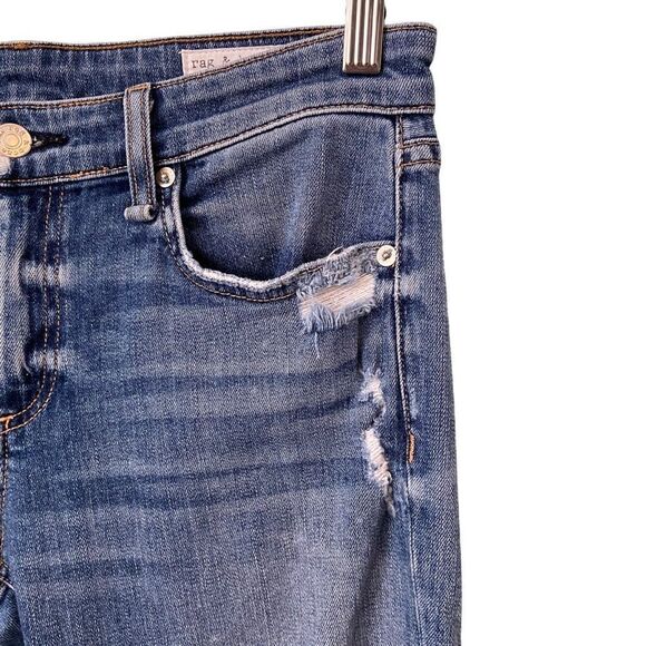 Rag & Bone New York Dre Low-Rise Ankle Slim Boyfriend Jeans – Size W 26 - Picture 9 of 14